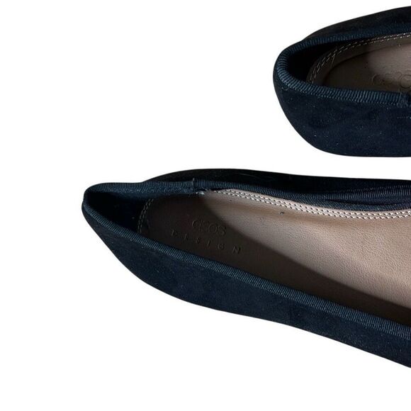 NWOT ASOS Design Slip On Ballet Flats Black 10 - Picture 4 of 6